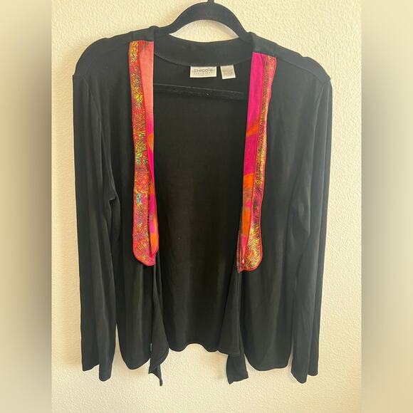 Chicos Travelers cardigan size 2 - Picture 2 of 6
